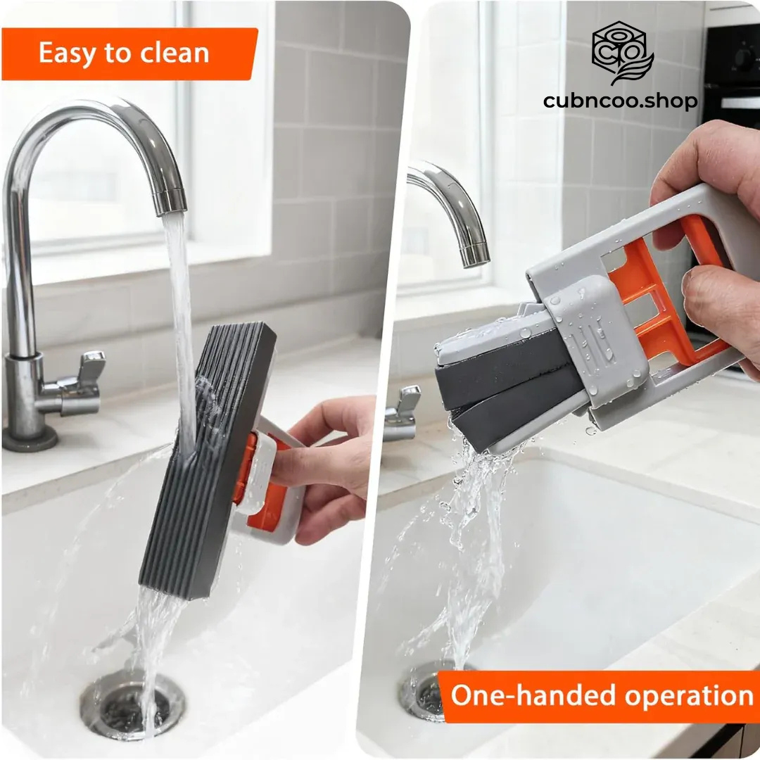 Foldable Mini Mop |Self‑Squeezing Mop