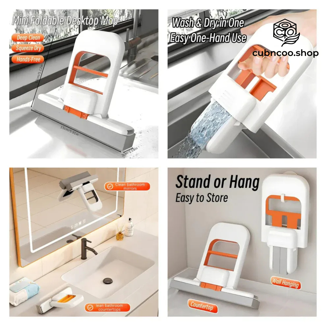 Foldable Mini Mop |Self‑Squeezing Mop